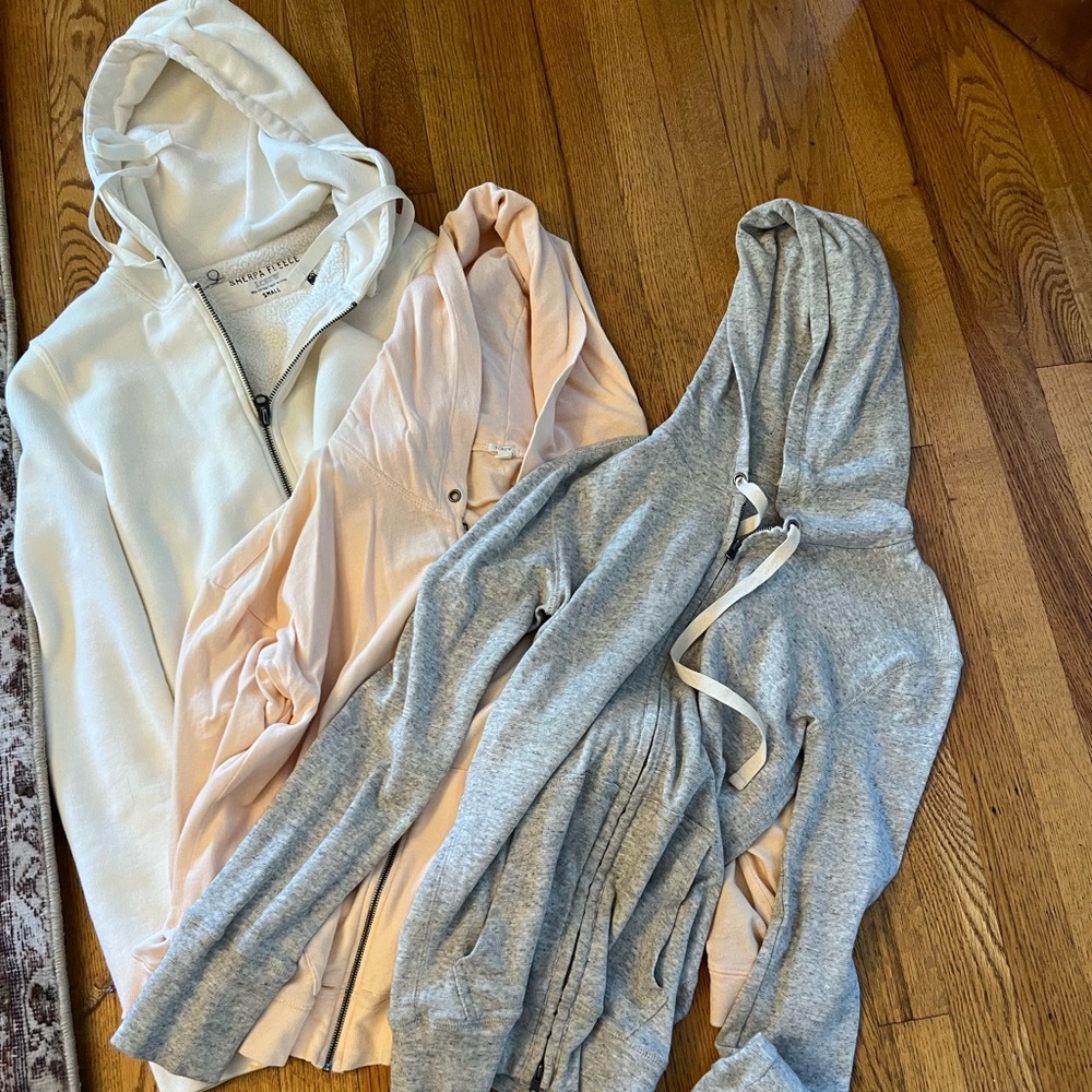 Bundle of 3 JH crew zip up hoodies